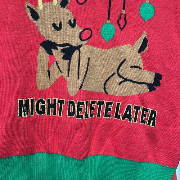 Christmas sweater reindeer- felt festive might delete later - Picture 6 of 7